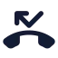 Callmissed icon with solid standard style