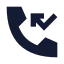Callmissed icon with solid sharp style
