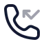 Callmissed icon with twotone rounded style