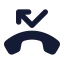 Callmissed icon with solid rounded style