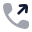 Calloutgoing icon with bulk rounded style