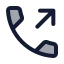 Calloutgoing icon with duotone standard style