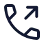 Calloutgoing icon with stroke standard style