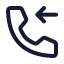 Calloutgoing icon with stroke standard style