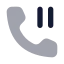 Callpaused icon with bulk rounded style