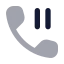 Callpaused icon with bulk rounded style