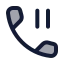 Callpaused icon with duotone rounded style