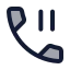 Callpaused icon with duotone standard style