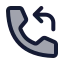Callreceived icon with duotone standard style