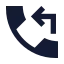 Callreceived icon with solid sharp style