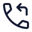 Callreceived icon with stroke standard style