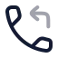 Callreceived icon with twotone rounded style