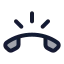 Callringing icon with duotone rounded style