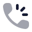 Callringing icon with bulk rounded style