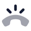 Callringing icon with bulk rounded style