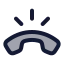 Callringing icon with duotone rounded style