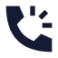 Callringing icon with solid sharp style