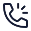 Callringing icon with stroke standard style
