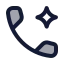 Callspark icon with duotone rounded style