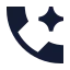 Callspark icon with solid sharp style