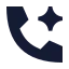 Callspark icon with solid sharp style