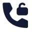 Callunlocked icon with solid standard style