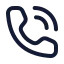 Calling icon with stroke rounded style