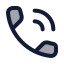 Calling icon with duotone rounded style