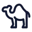 Camel icon with stroke standard style