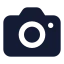 Camera icon with solid standard style