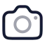 Camera icon with twotone rounded style