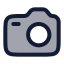 Camera icon with duotone rounded style