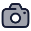 Camera icon with duotone rounded style