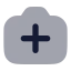 Cameraadd icon with bulk rounded style