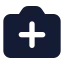 Cameraadd icon with solid standard style