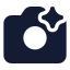Cameraai icon with solid standard style