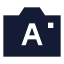 Cameraautomatically icon with solid sharp style