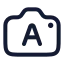 Cameraautomatically icon with stroke rounded style