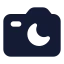 Cameranightmode icon with solid standard style