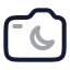 Cameranightmode icon with twotone rounded style