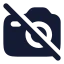 Cameraoff icon with solid rounded style