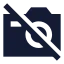 Cameraoff icon with solid sharp style