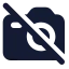 Cameraoff icon with solid standard style