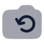 Camerarotated icon with bulk rounded style