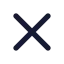 Cancel icon with solid standard style