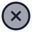 Cancelcircle icon with duotone rounded style