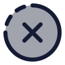 Cancel Circle Half Dot icon preview