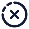 Cancel Circle Half Dot icon preview
