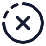 Cancel Circle Half Dot icon preview
