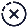 Cancel Circle Half Dot icon preview